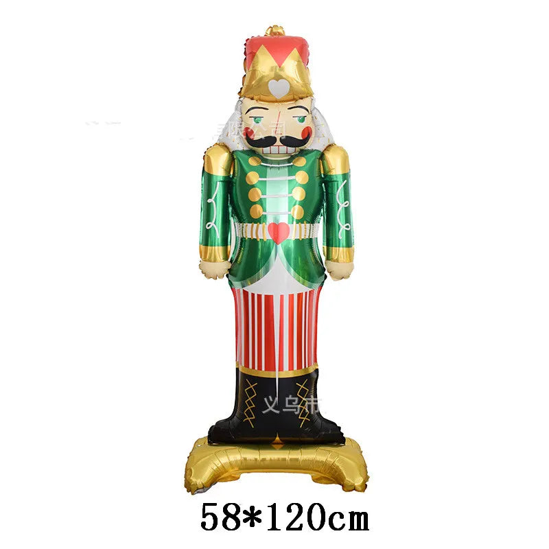 Christmas Foil Balloons Santa Claus Balloon Standding Balloon Christmas Gift Santa Balloon Xmas Party Supplies Home Decortion