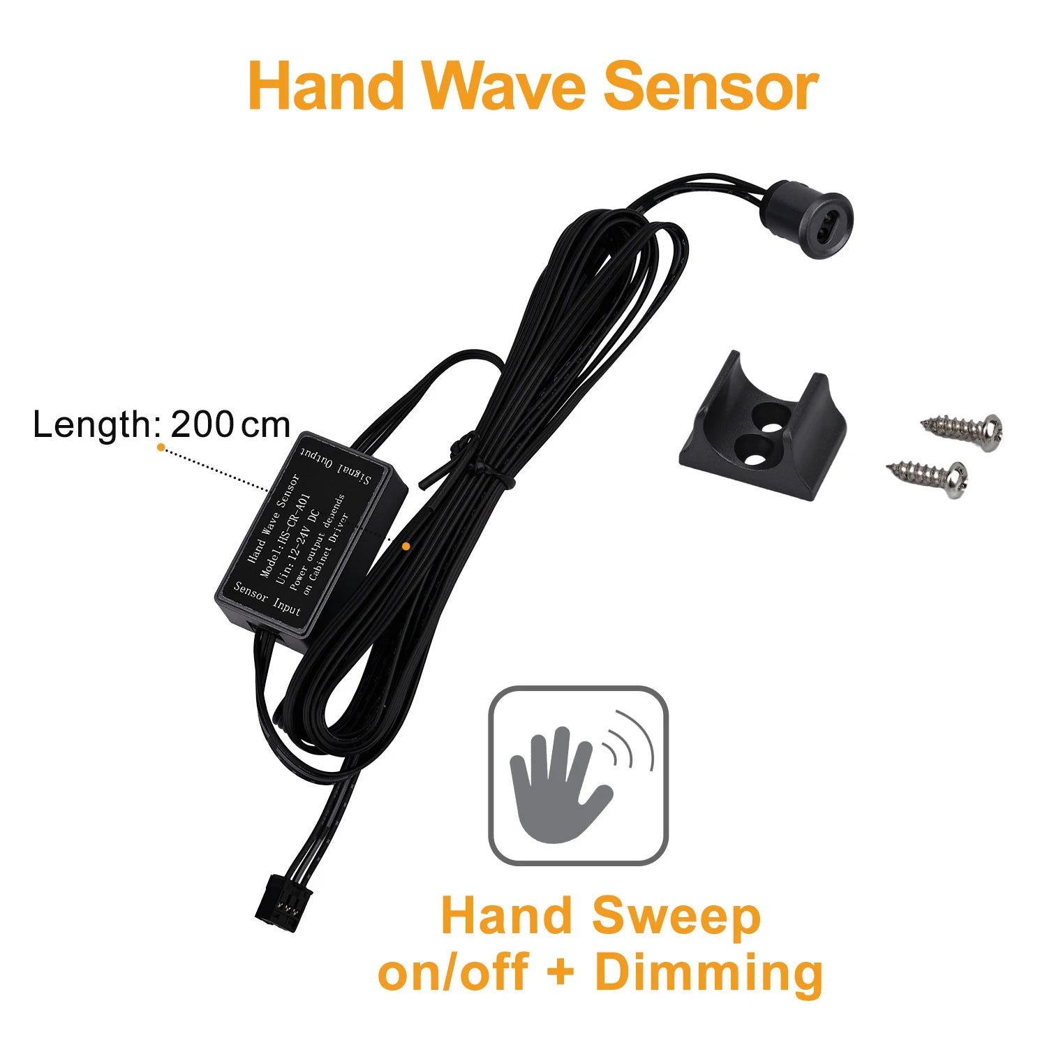 Under Cabinet COB LED Strip Light Collection Display Closet Bookcase Wardrobe Lamp Tape Penetrable Wood Dimmable Touch Sensor