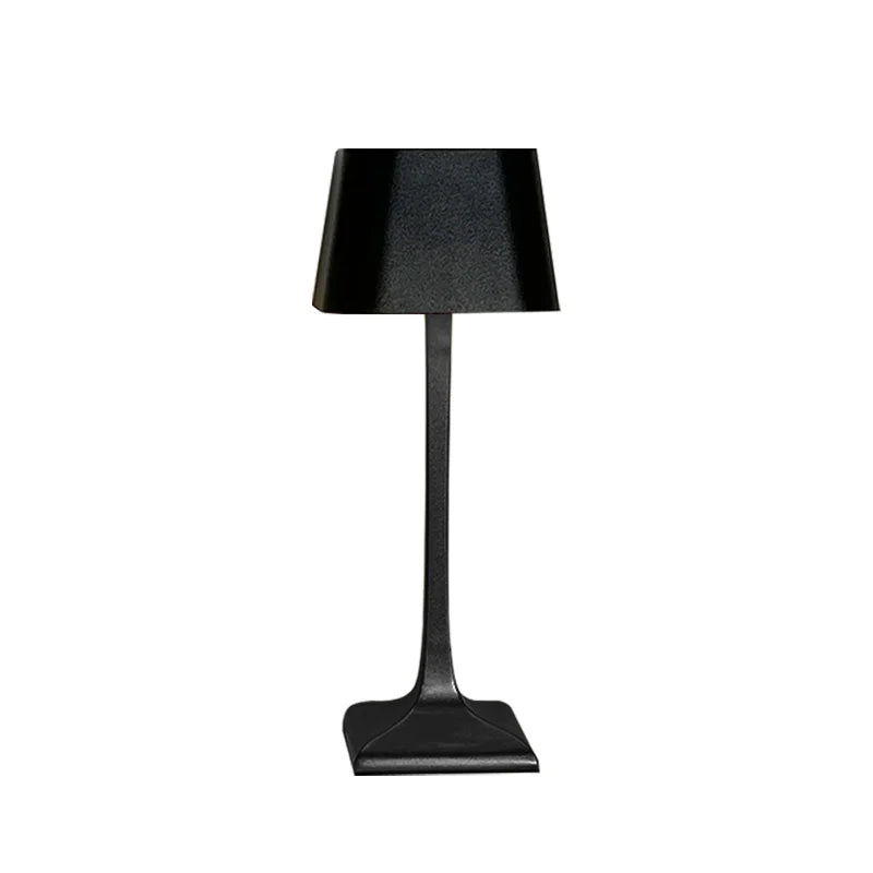 Home and hotel decoration Nordic luxury wireless dimmable portable rechargeable table lamp in gold and black