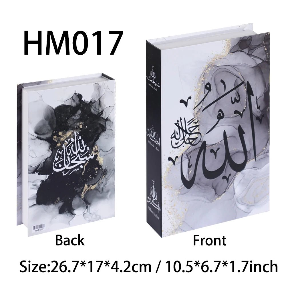 Islamic Luxury Fake Books Decorative Storage Box for Home