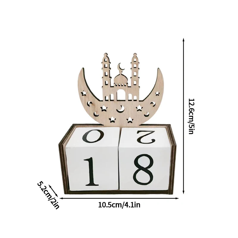 Countdown Ramadan Calendar Ramadan Decorations 2026 Advent Calendar Eid Festival Party Supplies Muslim Calendar Party Decoration