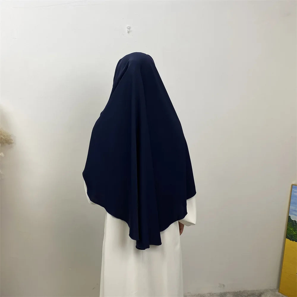 Muslim Women Veil Turkish Hijab Muslim Woman Overhead Khimar Wrapped Shawl Niqab Prayer Scarf Female Niqab Ramadan Islamic Cloth