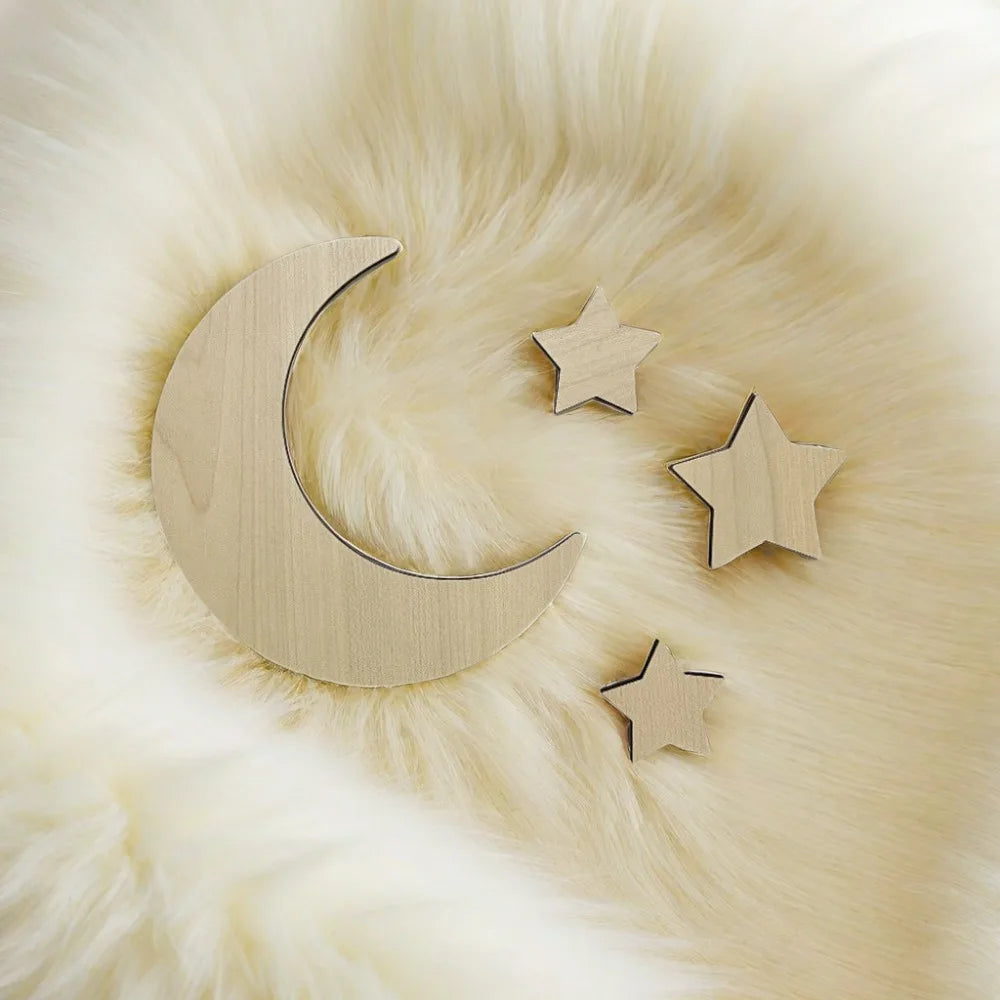 Nordic style children's room wall decoration moon stars wall hanging wall wall wall decoration scene decorate the bedroom room