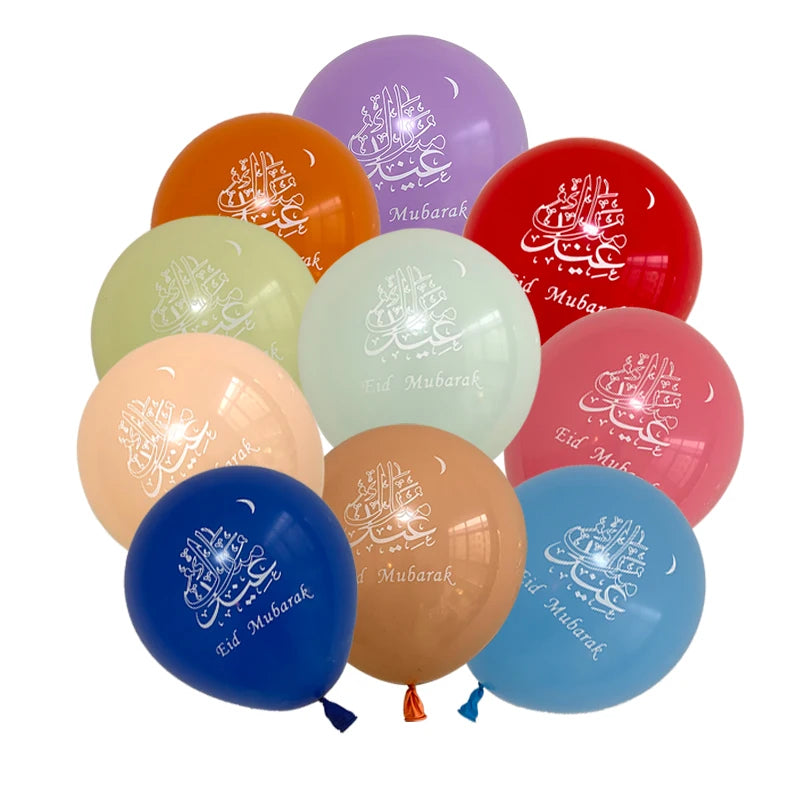 1set Moon Star Balloon Set for Muslim EID Mubarak Festival Home DIY Decoration Ramadan Kareem Kids Birthday Party Ballon Globos