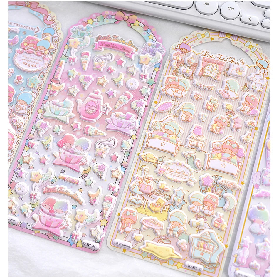 3D Gemini 3D Stickers Handmade Puzzle Cartoon Decorative Stickers Mobile Phone Stickers Festival Gifts