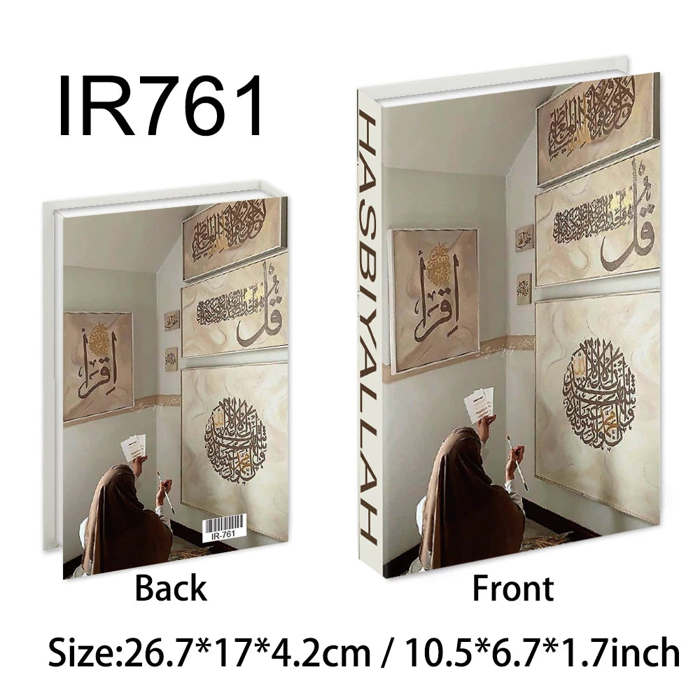 Islamic Luxury Fake Books Decorative Storage Box for Home