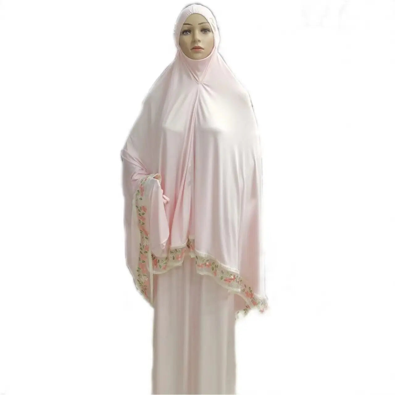 2PCS Women Muslim Islamic Hijab Blouse Skirts Sets Ramadan Prayer Khimar Abaya Robe Arab Burqa Middle East Vestidos