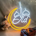 2026 Ramadan Mosque Neon Lights Eid Mubarak LED Night Light Wall Backdrop Decor Islam Muslim Party Ramadan Kareem Decorations