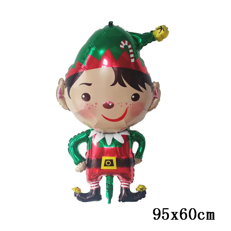 Christmas Foil Balloons Santa Claus Balloon Standding Balloon Christmas Gift Santa Balloon Xmas Party Supplies Home Decortion