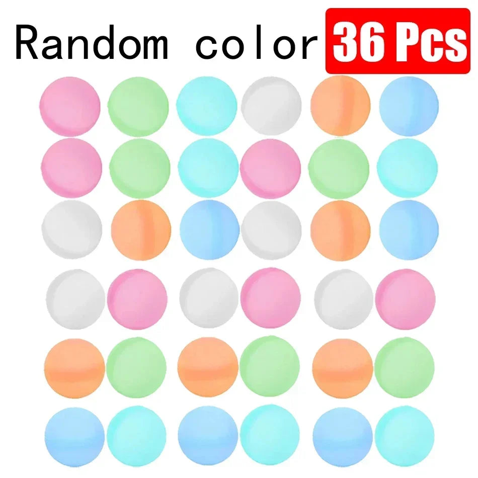 Reusable Water Balloons Toys Quick Fill Self Sealing Water Bomb for Summer Games Children's Adults Outdoor Activities Toy Gifts