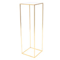 Gold Rectangular Metal Flower Stand 11LBS Load-bearing Wedding Party Flower Display Rack 1PCS  for Indoor Outdoor