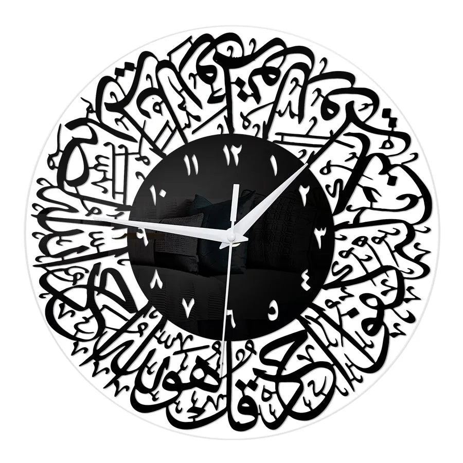 Acrylic Eid al Fitr Decoration Clock Islamic Wall Decoration Pendant Home Living Room Bedroom Office Eid al Fitr Decoration