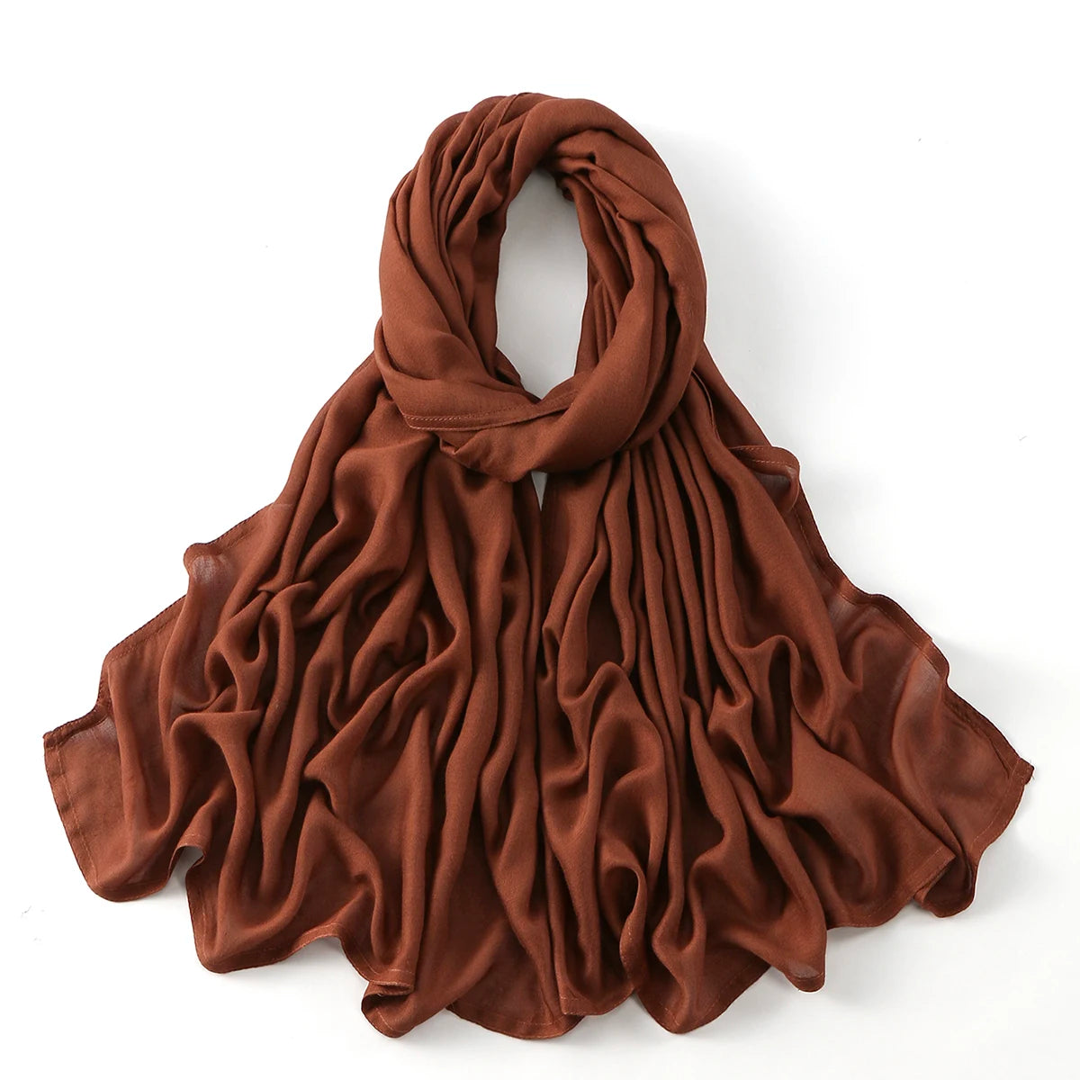 Cotton Rayon Modal Muslim Hijabs For Women Scarf Thin Plain Shawls Femme Musulman Soft Headscarf Islam Turban Headband 185*75CM