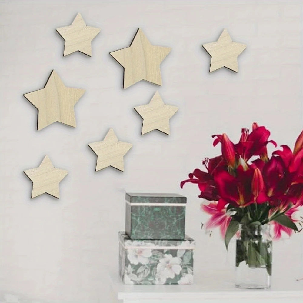 Simple Wooden Wall Decoration Hot Air Balloons Sun Moon Stars Heart-shaped Wall Ornaments Warm Sweet Children's Rooms