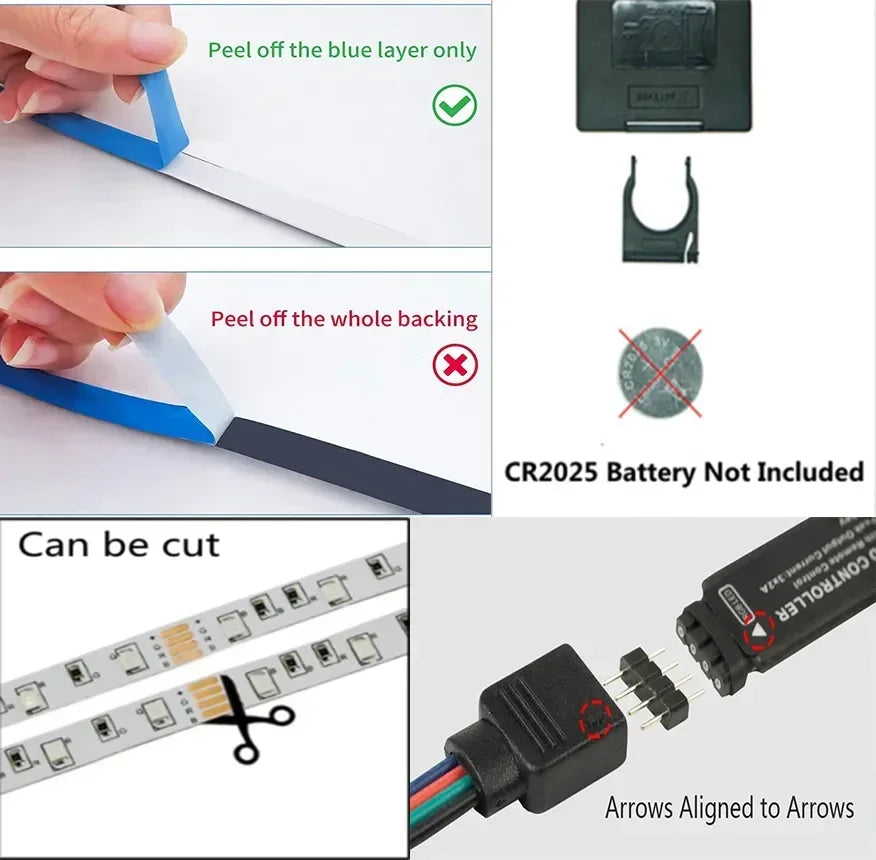 USB Led Strip Lights 5m 10m 20m 30m RGB Led Strip Light TV Backlight Flexible Ribbon Tape Luces Led Light for Room Decoration