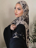 1Pcs Watercolor Print Hijab Women Bohemian Soft Islam Ramadan Muslim Hijabs Foulard Femme Shawl Wrap Scarf Headscarf