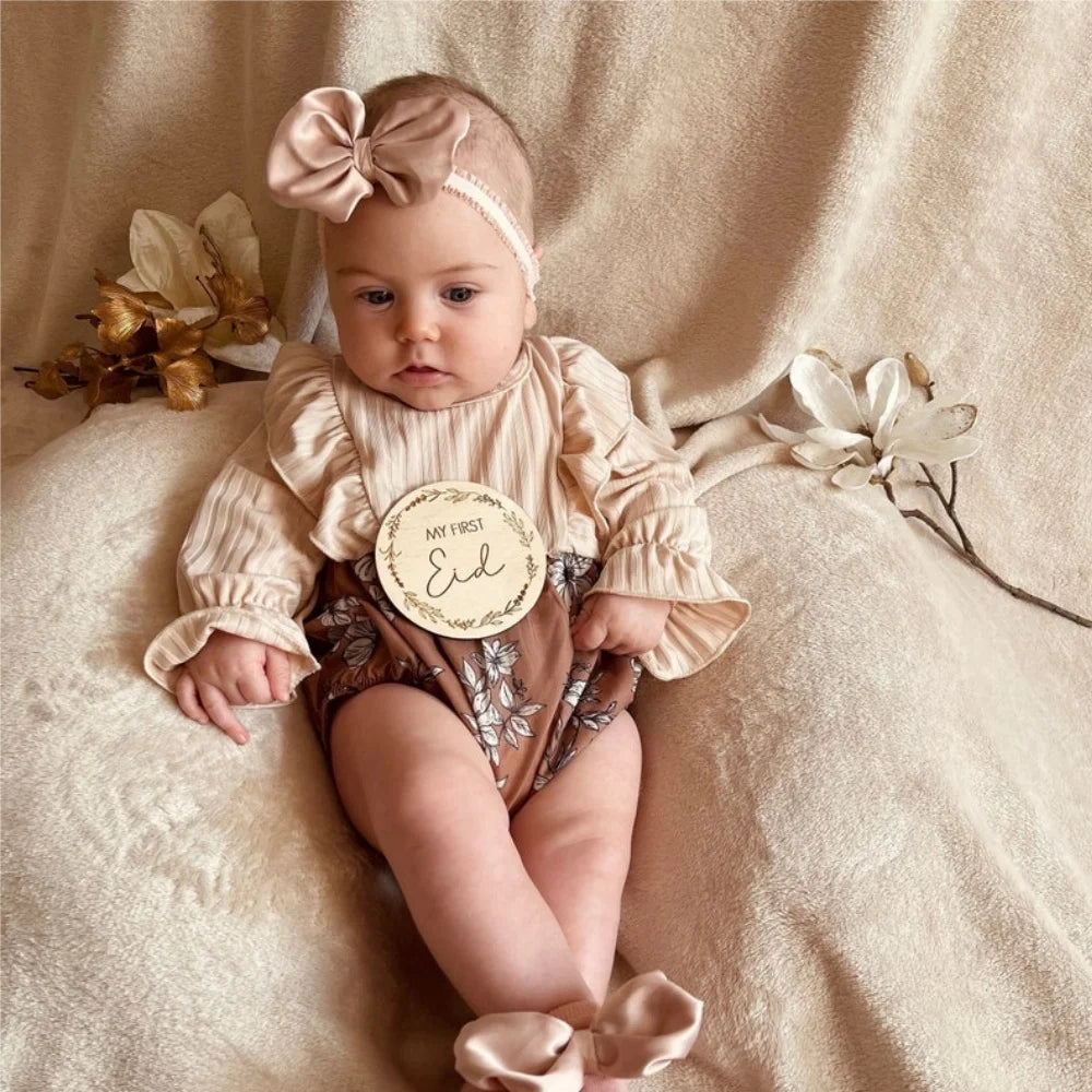 Baby Milestone EID MUBARAK Shooting Baby Bump Newborn My First Ramadan Eid Mubarak Photo Props Newborn New Parent Gift Ideas
