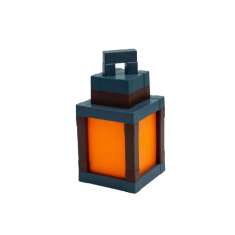16 Colors Luminous Lantern Nightlight Game Pixel Style Atmosphere Light Rechargeable DIY Home Decor Ornament Festival Lantern