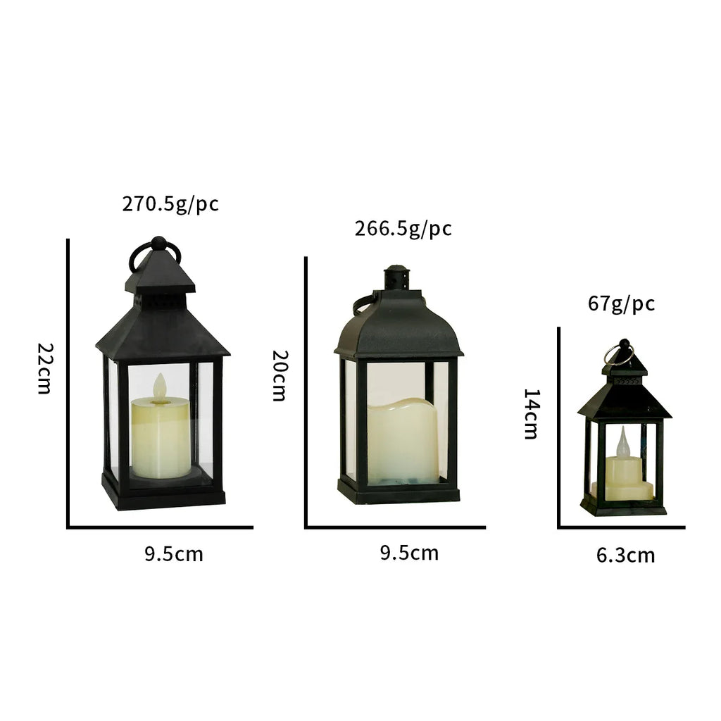 Portable LED Candle Lamps Camping Horse Tent  Lanterns Outdoor Garden Desk Holiday Atmosphere Retro Night Light Decorative Lamps