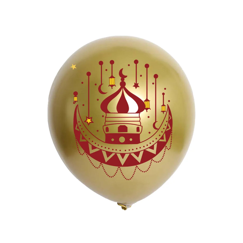 Ramadan Eid Mubarak Balloons Decorations Banner Moon Balloon Muslim Islamic Ramadan Mubarak Eid Al-fitr Party Supplies
