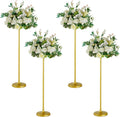 4pcs Tall Wedding Flower Stand 39.4" Wedding Centerpieces for Tables Metal Flower Floor Vase for Party Event Wedding Reception