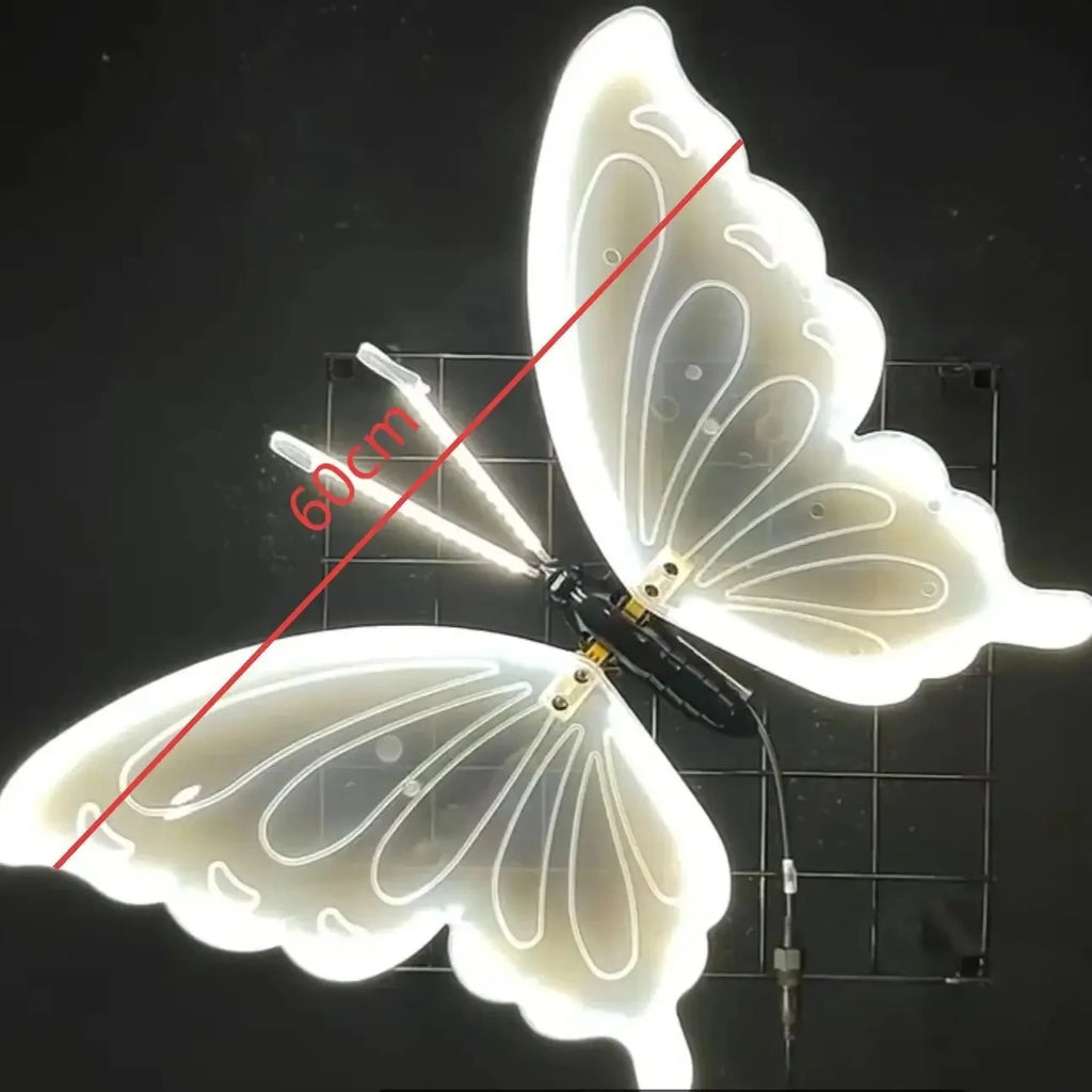 1pcs LED Outdoor Simulation Dynamic Static Butterfly Lights for Festival Home Decor Holiday Party DIY Decorations