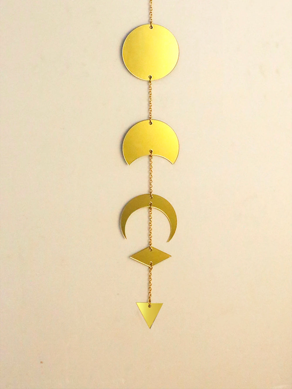 Ramadan Moon Phase Wall Decor - Eid Gold Acrylic Celestial Art，for Islamic Festival Home Decor, Astrology and Astronomy Inspired