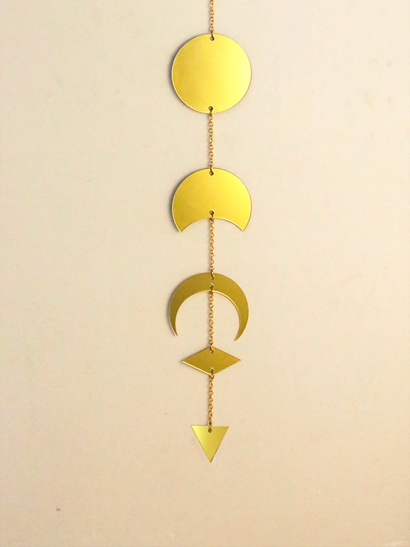 Ramadan Moon Phase Wall Decor - Eid Gold Acrylic Celestial Art，for Islamic Festival Home Decor, Astrology and Astronomy Inspired