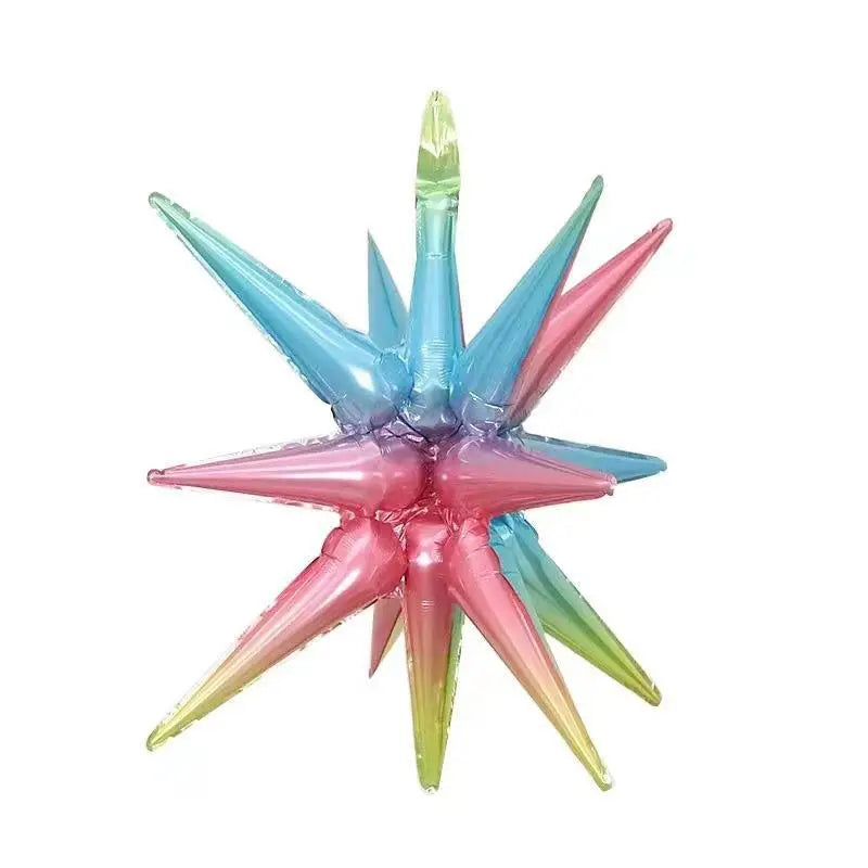 2/5pcs 22inch 4D Conjoined Explosive Star Balloon Birthday Party Wedding Supplies Aluminum Foil Water Droplet Ballon Decoration