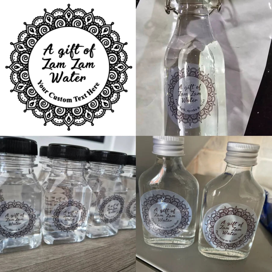 Zamzam Water Plastic Bottle Gift for Muslim Weddings & Umrah