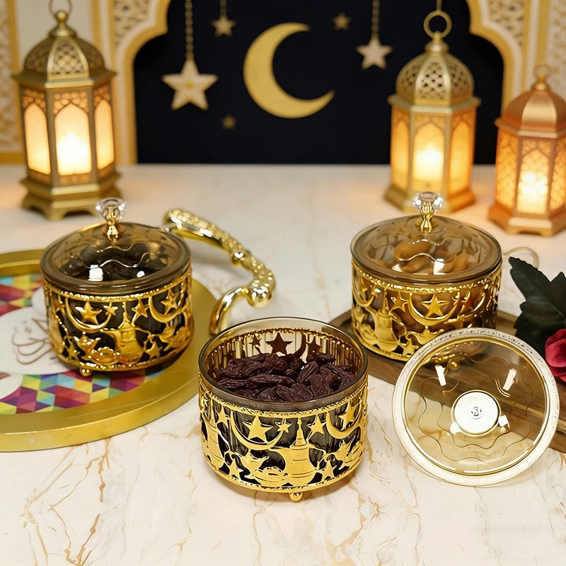 Ramadan Decoraitons Candy Storage Box Eid al-Fitr Party Candy Storage Case Ramadan Decoraiton 2026 Eid Mubarak Muslim Decor