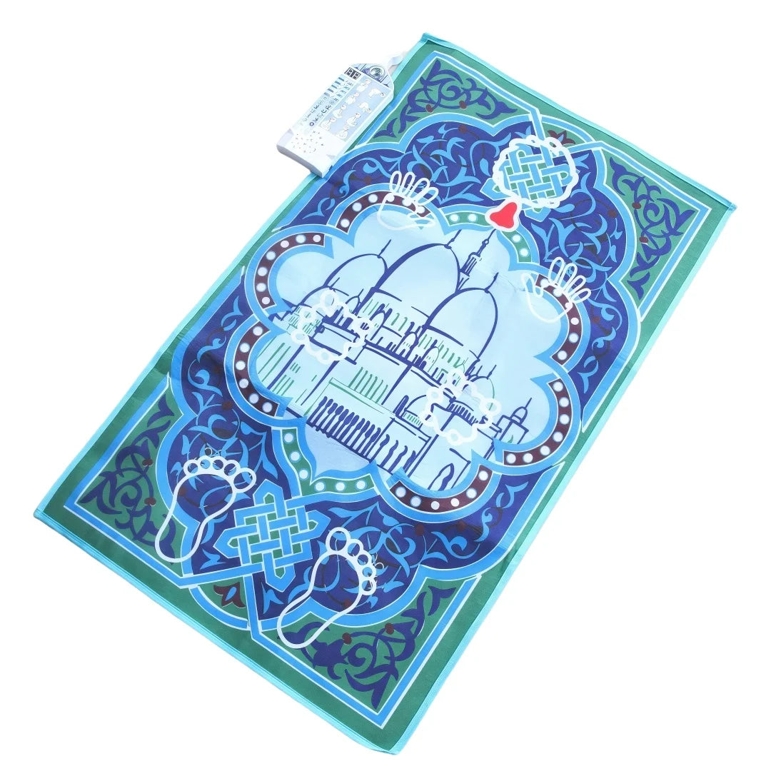 Mosque Smart Interactive Prayer Mat Educational Rug Muslim Gift Islam Electronic Worship Blanket Islamic Prayer Blanket
