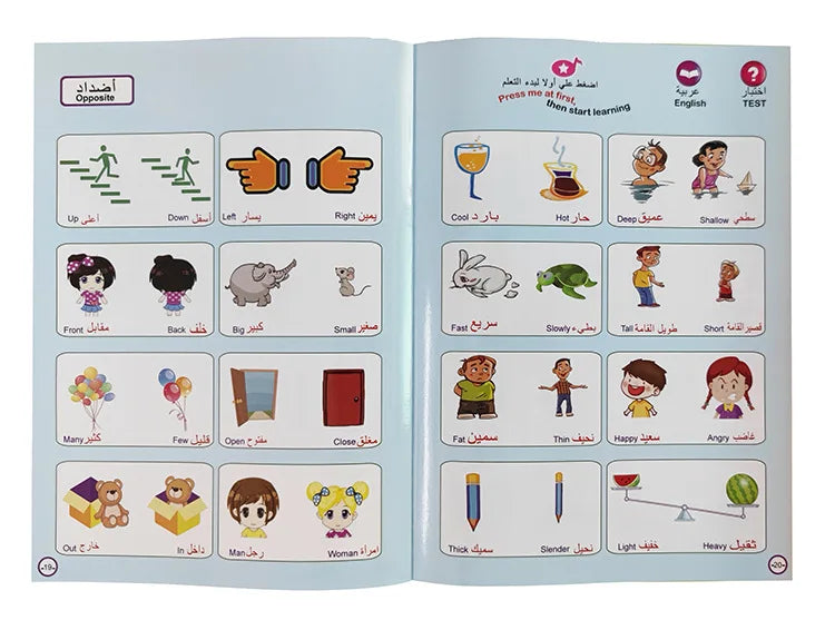 Interactive Arabic E-Book for Kids Muslim-Themed Touch & Learn Toy