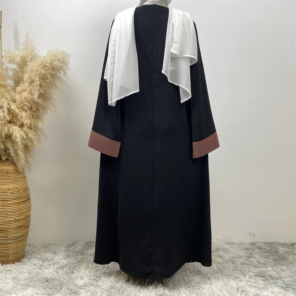 Ramadan Eid Luxury Splicing Two-Piece Style Abaya for Women – Dubai Kaftan Modest Islamic Dress Marocain Femme