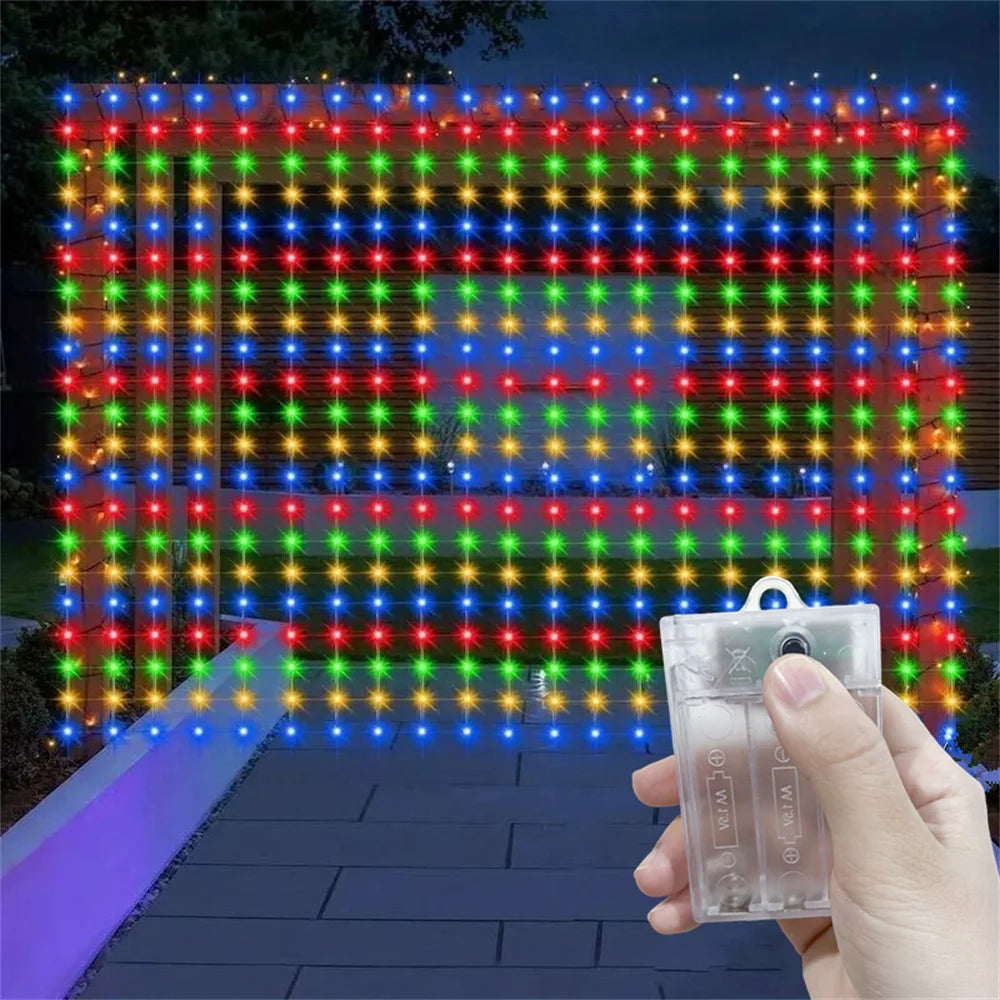 LED Curtain String Light 2026 Ramadan Decoration for Home Fairy Battery Power Valentine's Day Eid Mubarak Wedding Outdoor Decor