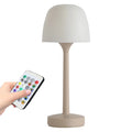 16 Color Water Ripple Atmosphere Desk Lamp Mushroom Table Lamp LED High Footed Desk Lamp with Remote Projection Atmosphere Light