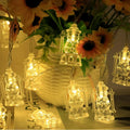 1pc Ramadan String Lights LED Small Lantern Transparent Oil Kareem Palace Lamp Battery Powered For Home Garden Party Wall Decor