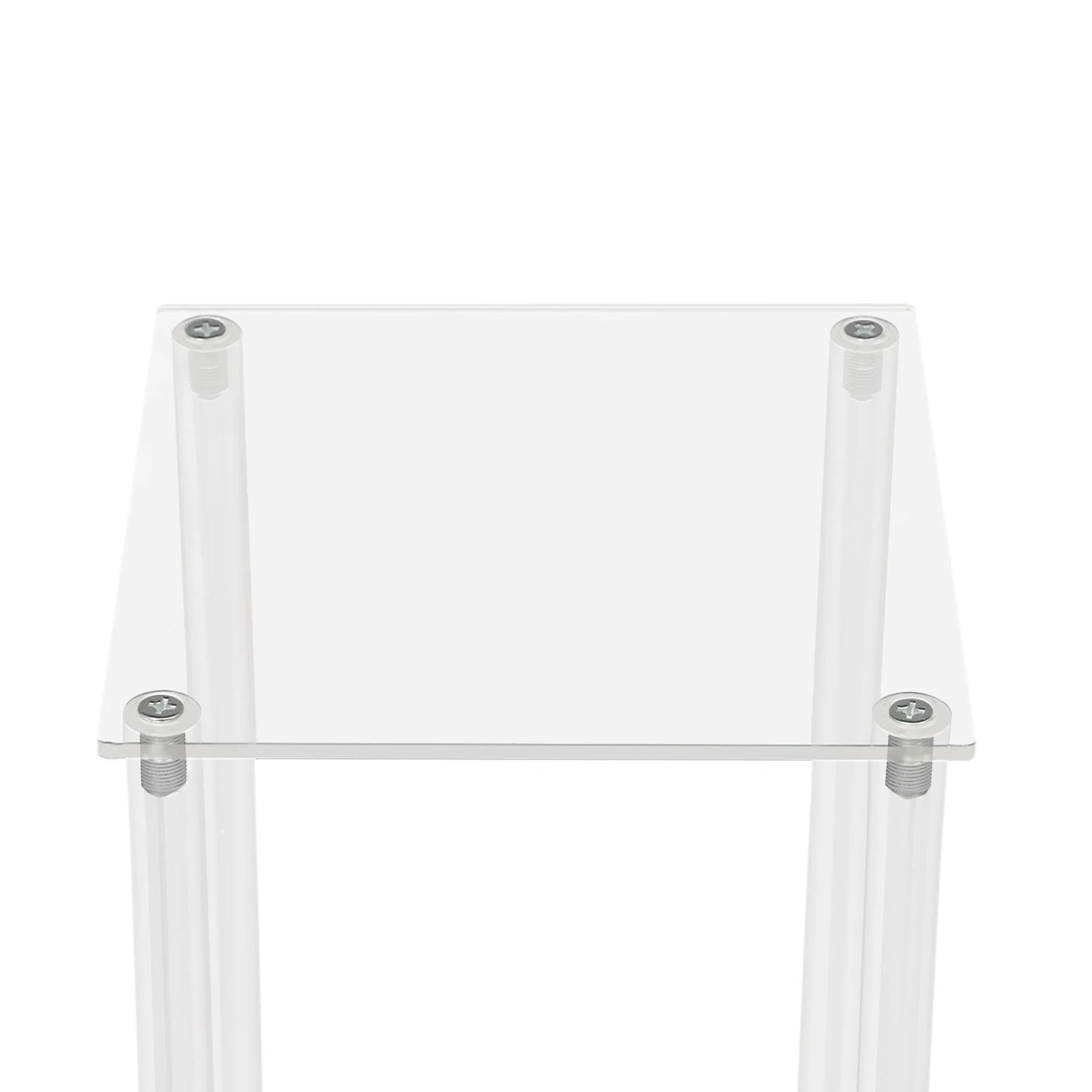 10Pcs Acrylic Vase Wedding Flower Stands Set, 23.6"H Clear Column Rack Geometric Display Stand for Home Party Wedding Decor