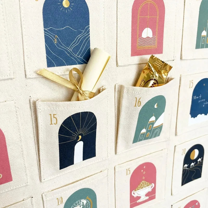 Personalised Custom Ramadan Countdown Advent Calendar Muslim Islamic Kareem Eid Al-Fitr Decoration Accessories Family Kid Gifts