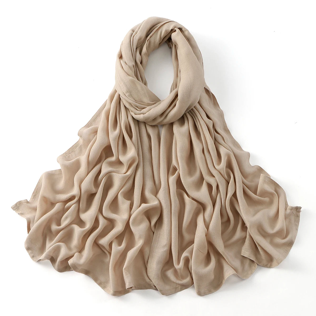 Cotton Rayon Modal Muslim Hijabs For Women Scarf Thin Plain Shawls Femme Musulman Soft Headscarf Islam Turban Headband 185*75CM