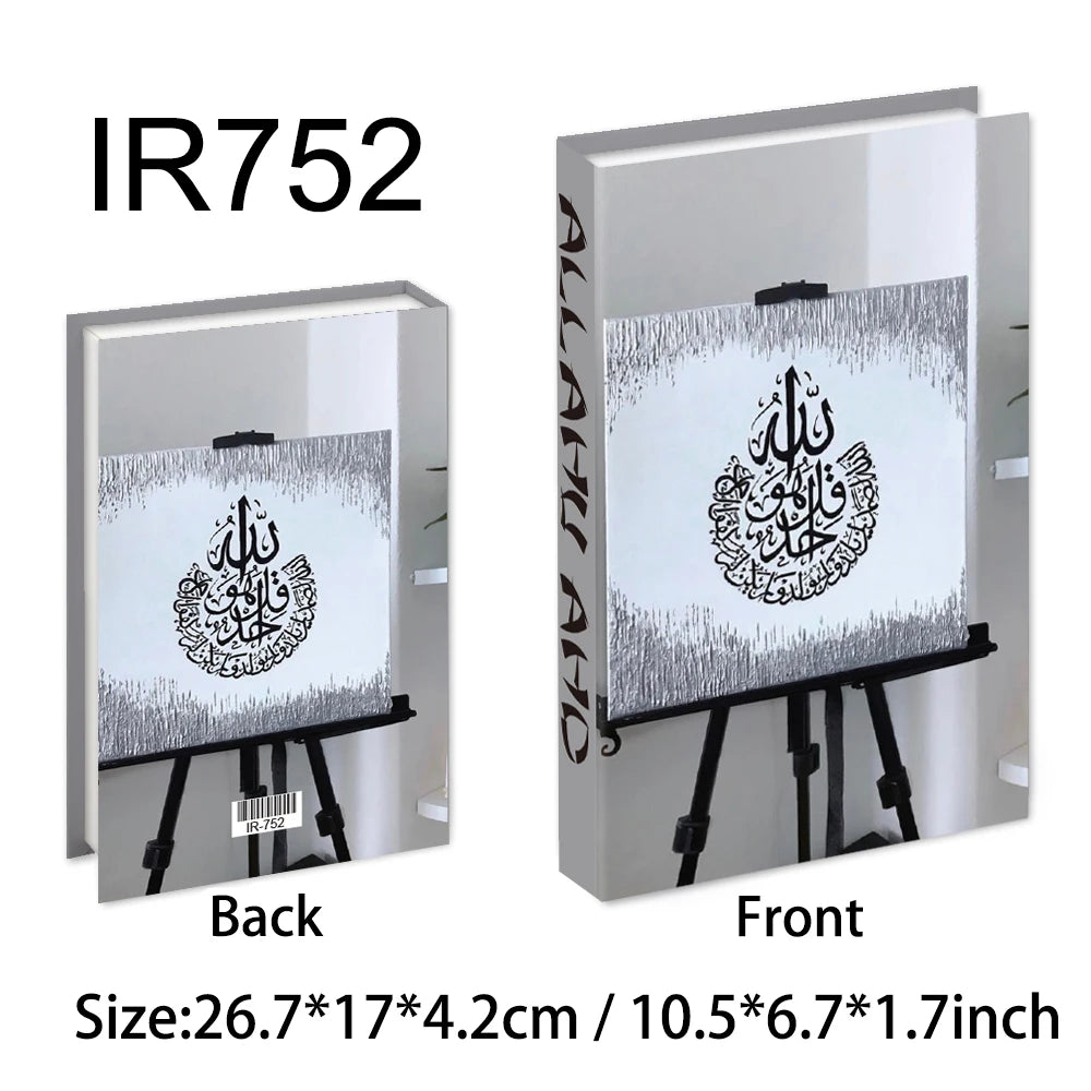 Islamic Luxury Fake Books Decorative Storage Box for Home