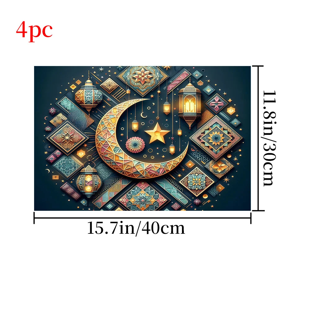 Ramadan meal mat, suitable for daily home, restaurant, outdoor picnic use, Eid al Fitr