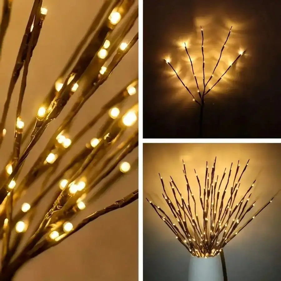 LED Garden Simulation Birch Branches with Luminous Atmosphere Branch Lights – Warm White DIY Decorative String Light