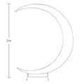 Balloon Arch Stand Curved Wedding Arch Backdrop Stand Moon Arch for Ceremony Birthday Party Bride Baby Shower Arch Backdrop Stan