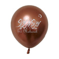 10pcs Eid Mubarak Latex Balloons Ramadan Kareem Decoration Metallic Chrome Balloon For Home Muslim Islamic Festival Party Decor