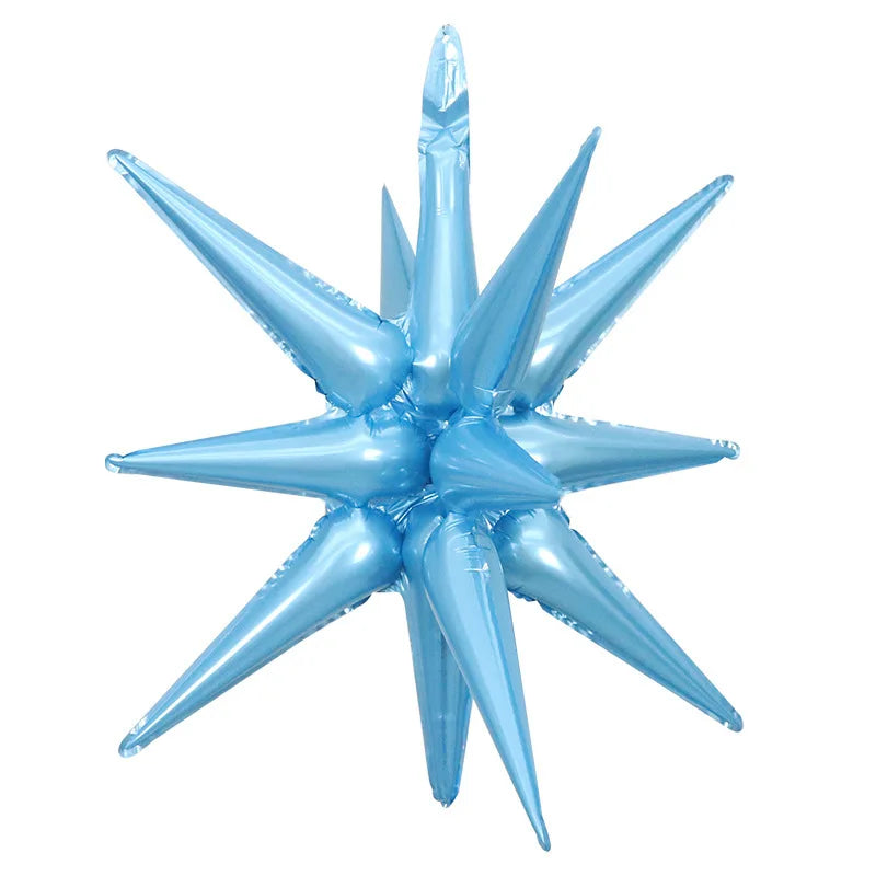 2/5pcs 22inch 4D Conjoined Explosive Star Balloon Birthday Party Wedding Supplies Aluminum Foil Water Droplet Ballon Decoration