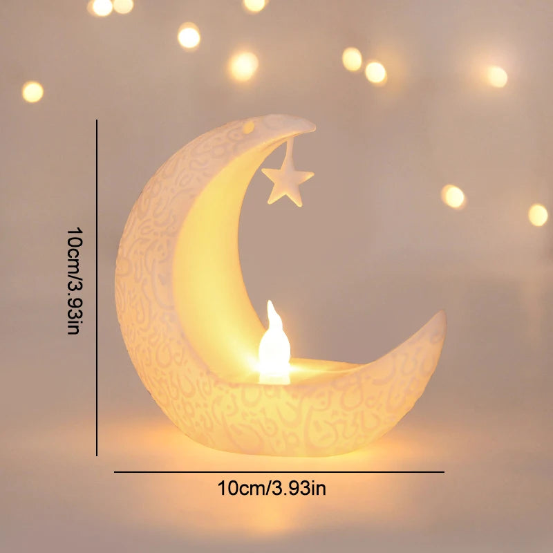 Ramadan Kareem Led Lantern Light Eid Mubarak Ornaments Decoration for Home 2026 Islamic Muslim Party Supplies Eid Al-Fitr Gift