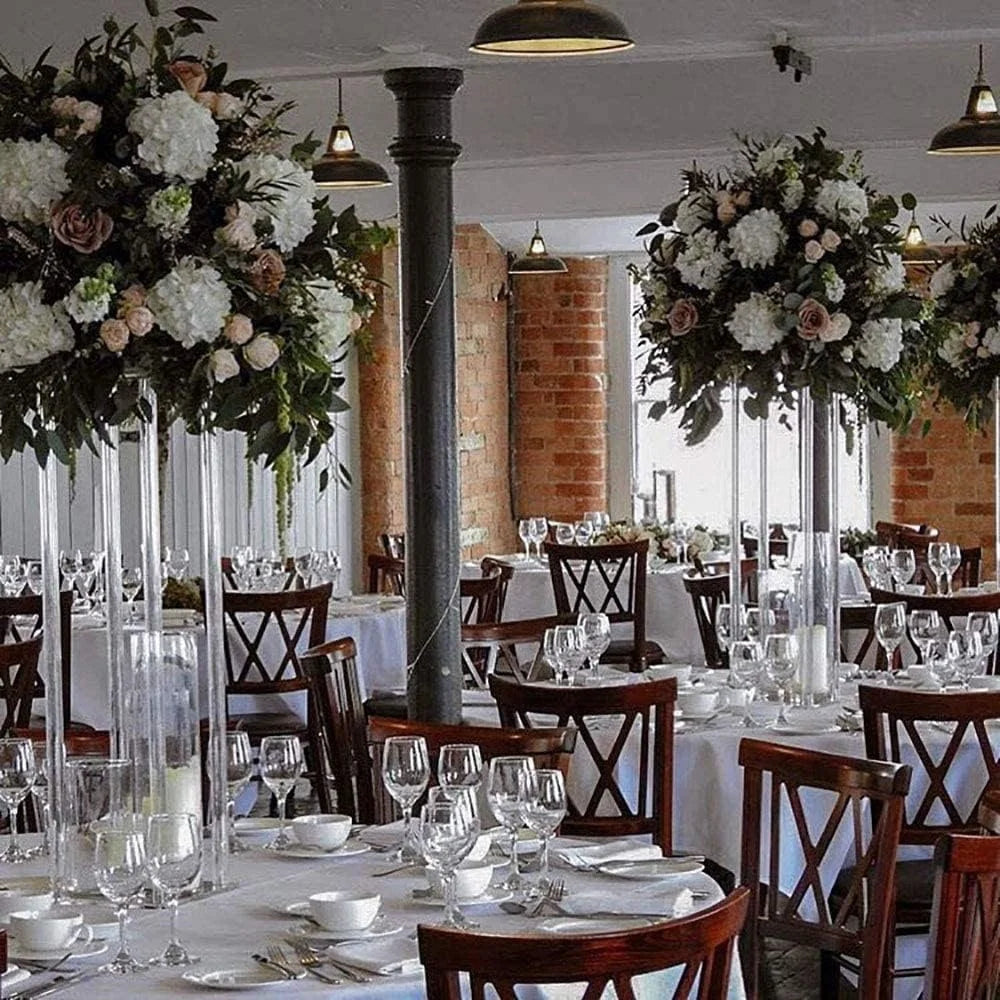 Acrylic Centerpieces for Tables Flower Stand for Wedding Party Table Centerpieces wedding decoration