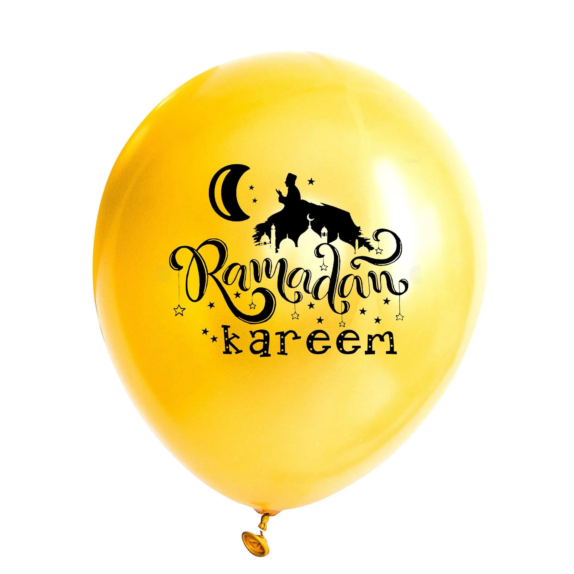 10Pcs Eid Mubarak Latex Balloon Ramadan Kareem Decoration Air Globos Ramadan Mubarak Muslim Islamic Festival Party Supplies 2024