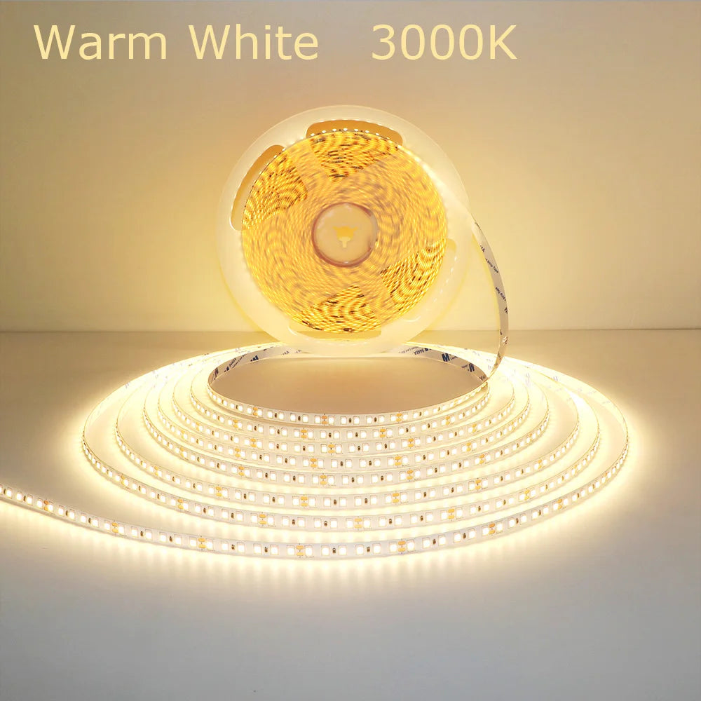 CRI90 High Brightness Single Strip 5m 10m 15m 20m 25M 30m LED Strips 24V 12V Light Strip CRI 90 Flexible 20 meters Soft Lamp Bar